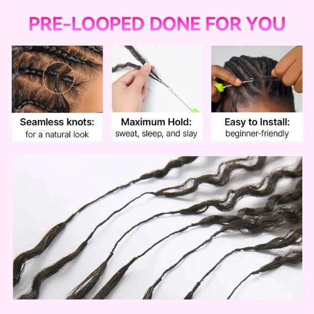 99j Burgundy Color Burmese Curly Crochet Braid Hair Feather Soft Light Weight 50g/pack - Image 8