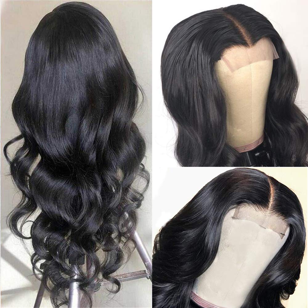 VSHOW Body Wave Wig Natural Hairline 4x4 Lace Closure Wigs Human Hair Wavy Lace Frontal Wigs - Image 3