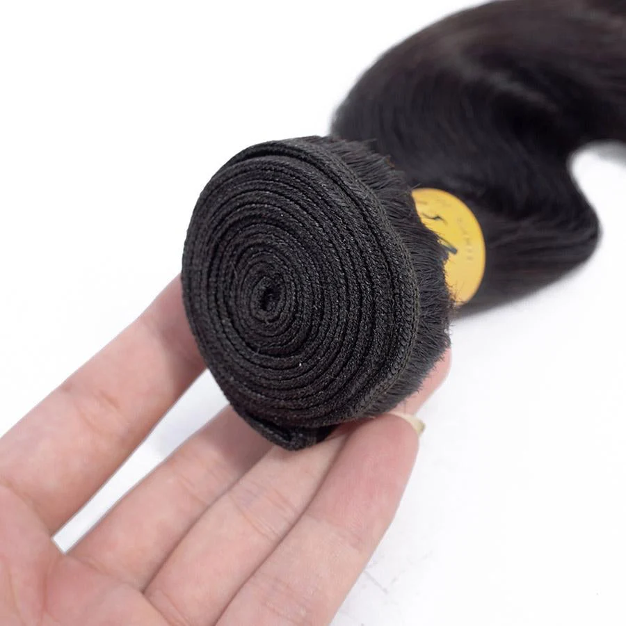 VSHOW HAIR Premium 9A Brazilian Human Virgin Hair Body Wave Natural Black 4 Bundles Deal - Image 9