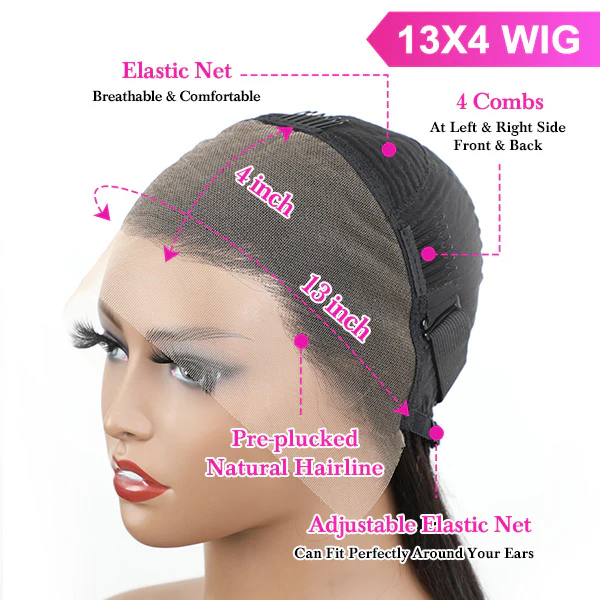 VSHOW Natural Type 4c Hairline Curly Hair Wig Invisible Swiss 13x4 HD Lace Front Wigs - Image 4