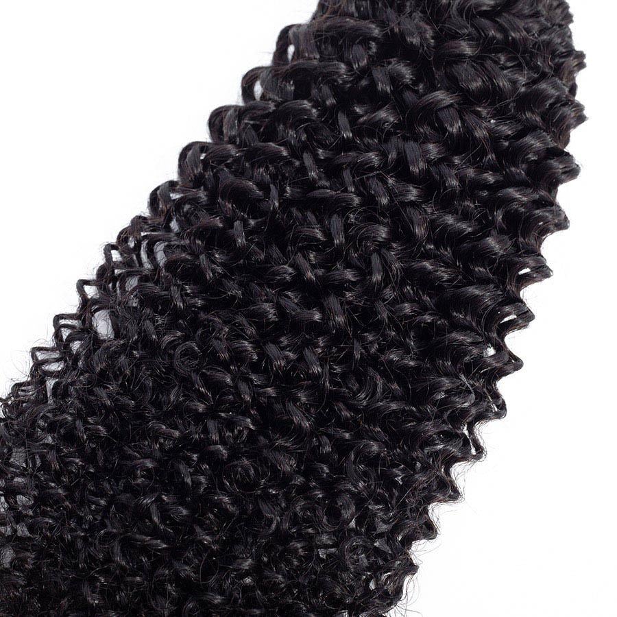 VSHOW HAIR Premium 9A Brazilian Human Virgin Hair Kinky Curly Natural Black 3 Bundles Deal - Image 8