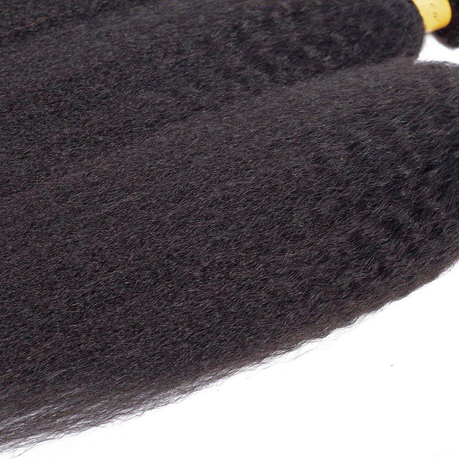 VSHOW HAIR Premium 9A Brazilian Human Virgin Hair YaKi Natural Black 3 Bundles Deal - Image 8