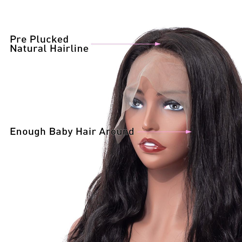 VSHOW Body Wave Human Hair Full Lace Wigs Body Wave Lace Front Human Hair Wigs For Women - Image 6