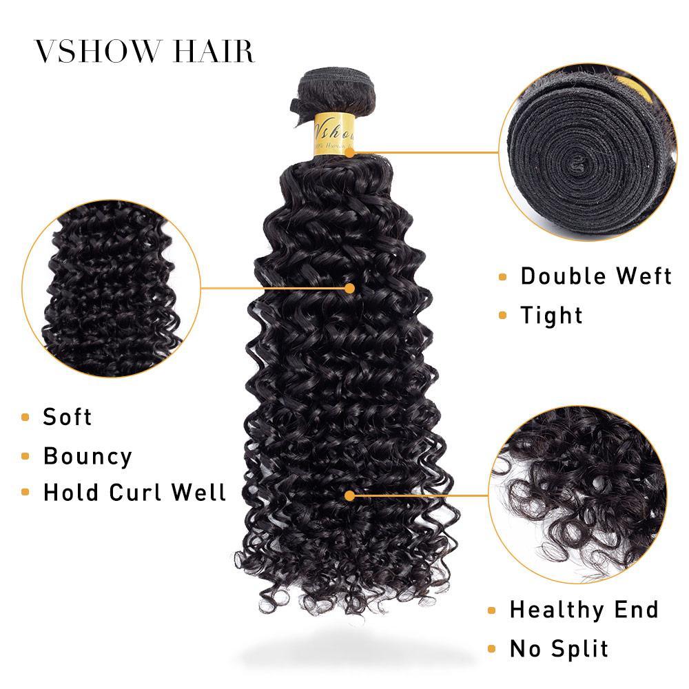VSHOW HAIR Premium 9A Brazilian Virgin Human Hair Water Wave 3 or 4 Bundles with Closure Popular Sizes - Image 6