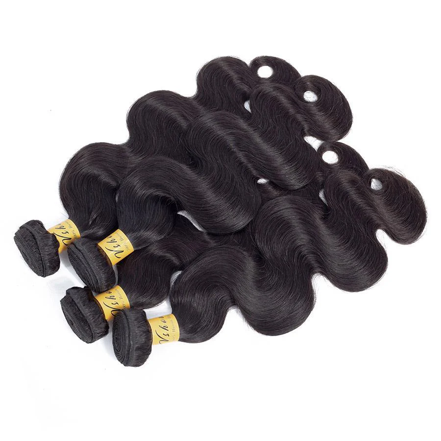VSHOW HAIR Premium 9A Peruvian Virgin Human Hair Body Wave 3 or 4 Bundles with Closure Popular Sizes - Image 8