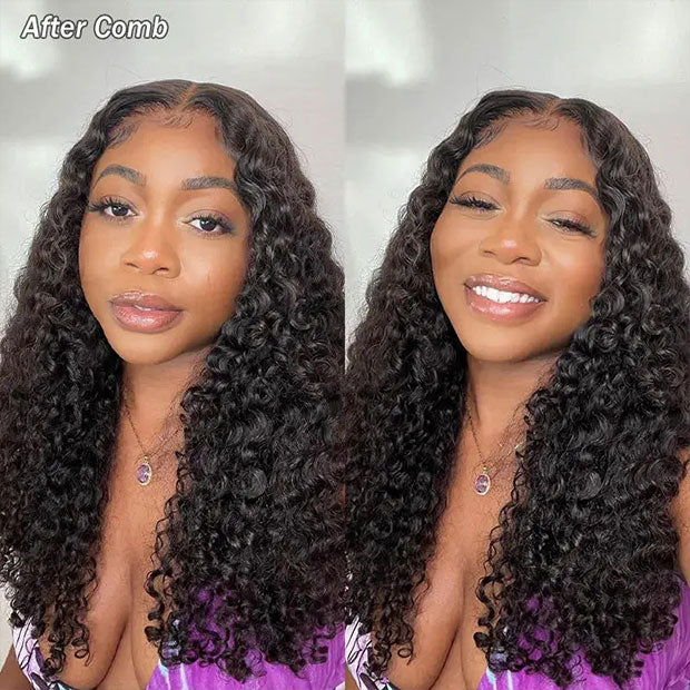 Bleached Knots Burmese Curly Hair 10x6 Pre Cut Lace Wear Go Glueless Human Hair Wigs - Image 4