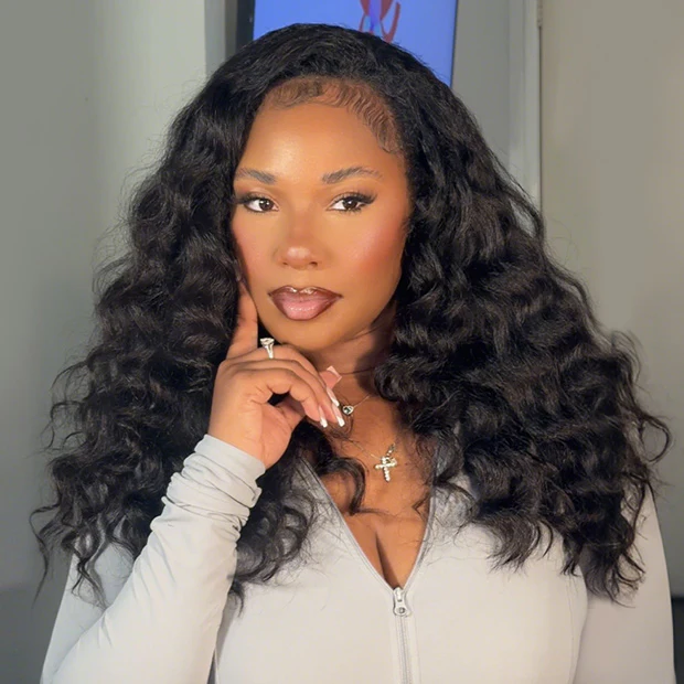 Clearance Sale Kinky Straight 3 In 1 Half Wig 250% Density Full Machine Made Human Hair Wigs - Image 5