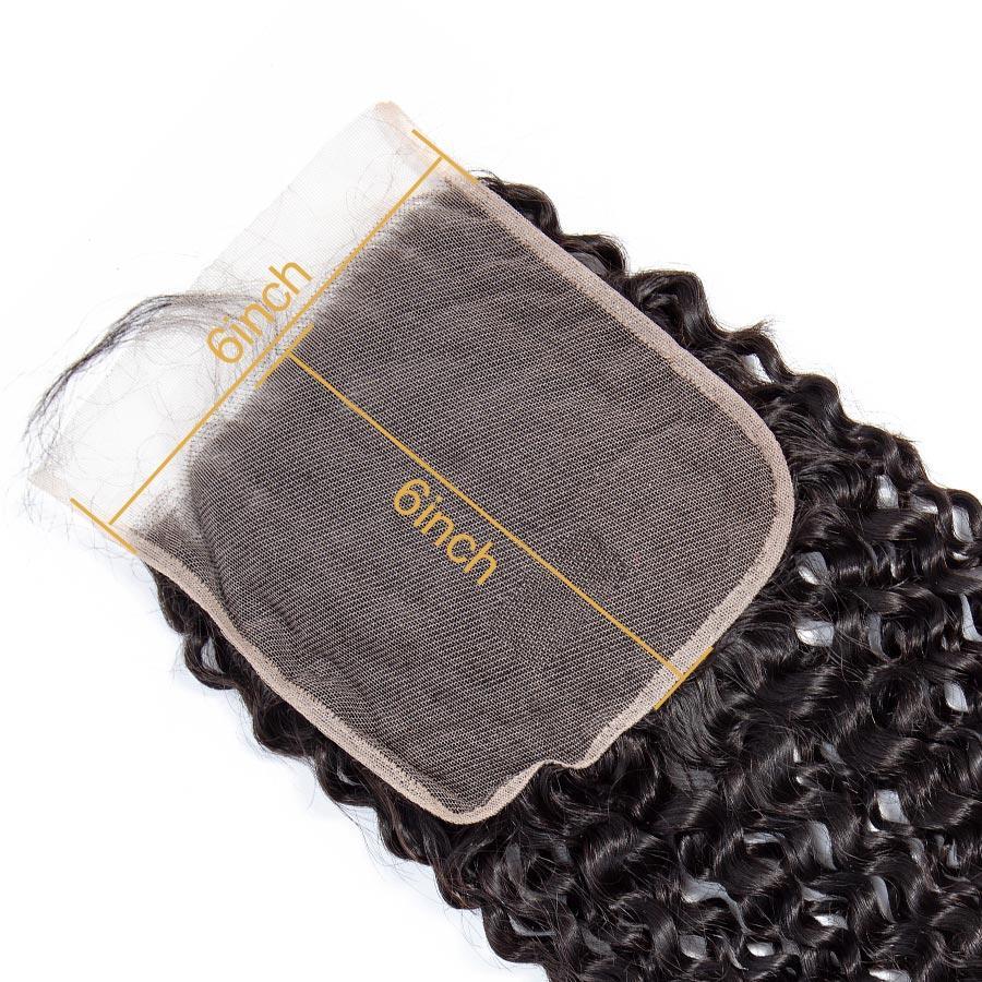 VSHOW HAIR Premium 9A Indian Virgin Human Hair Kinky Curly 3 or 4 Bundles with Closure Popular Sizes - Image 3