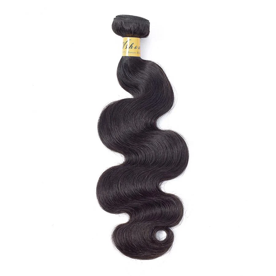 VSHOW HAIR Premium 9A Indian Virgin Human Hair Body Wave 3 or 4 Bundles with Closure Popular Sizes - Image 8
