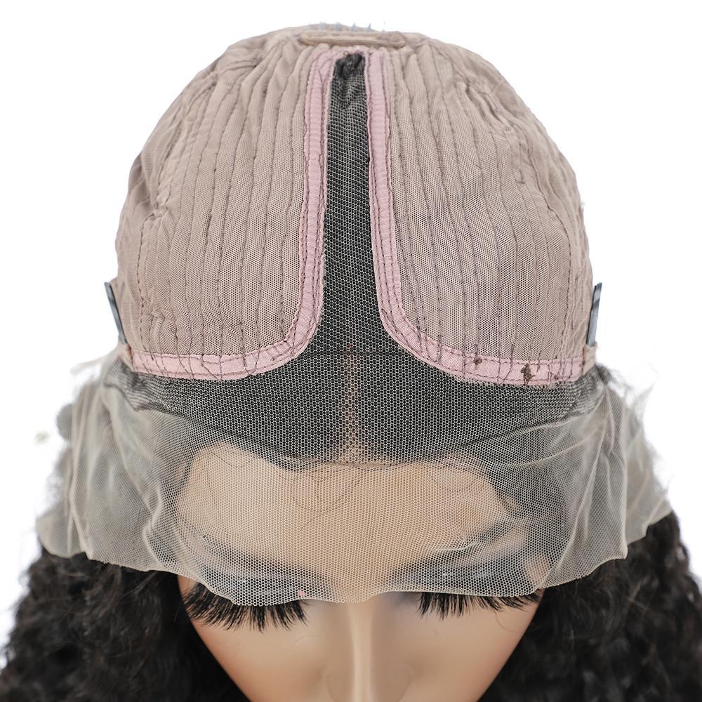 VSHOW HAIR Premium Loose Deep Wave Lace Part Wig Deep Middle Part 4 Inch Natural Black - Image 5