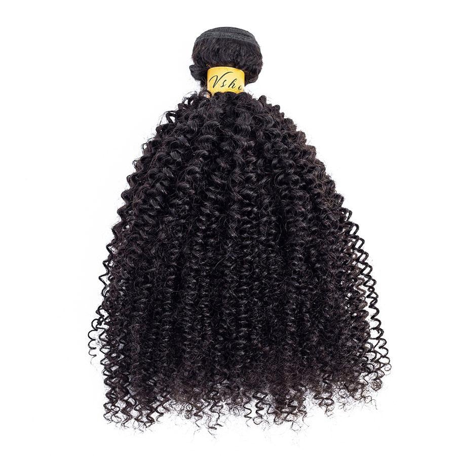 VSHOW HAIR Premium 9A Mongolian Human Virgin Hair Afro Curly Natural Black 3 Bundles Deal - Image 7