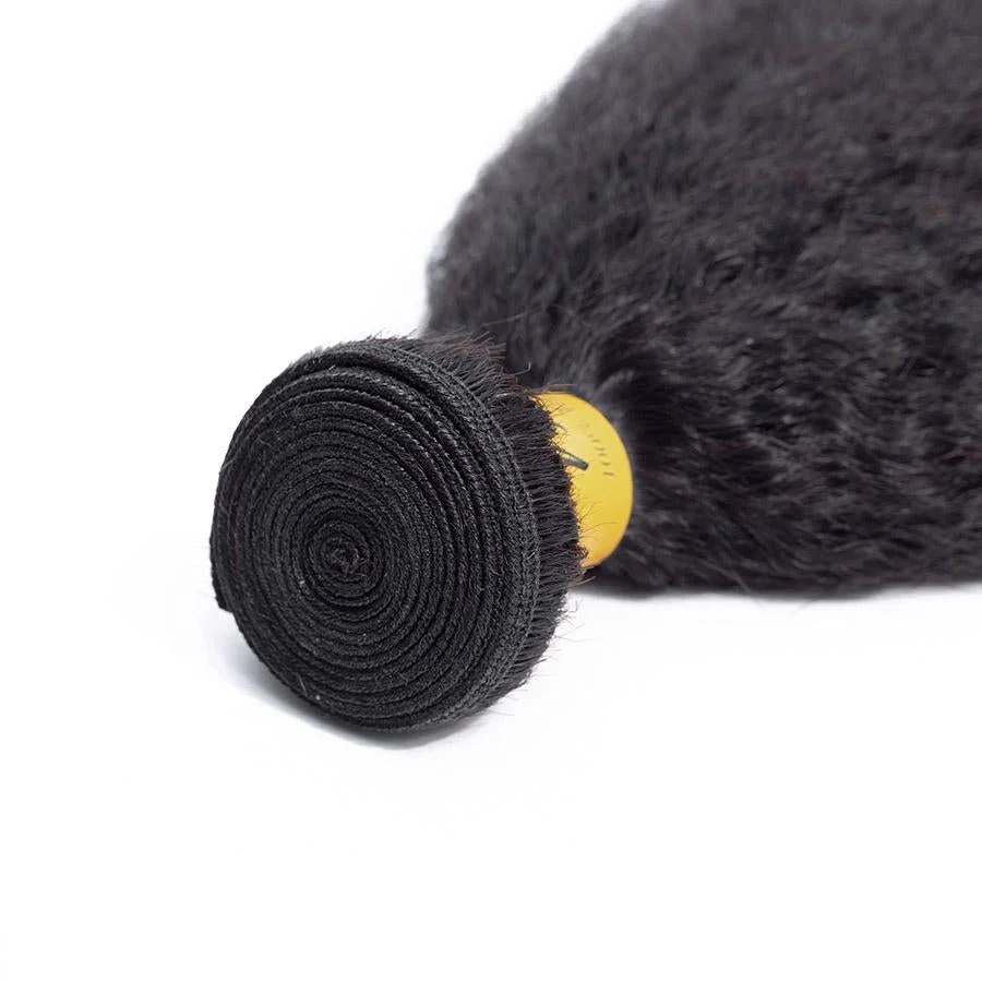 VSHOW HAIR Premium 9A Mongolian Human Virgin Hair YaKi Natural Black 3 Bundles Deal - Image 5
