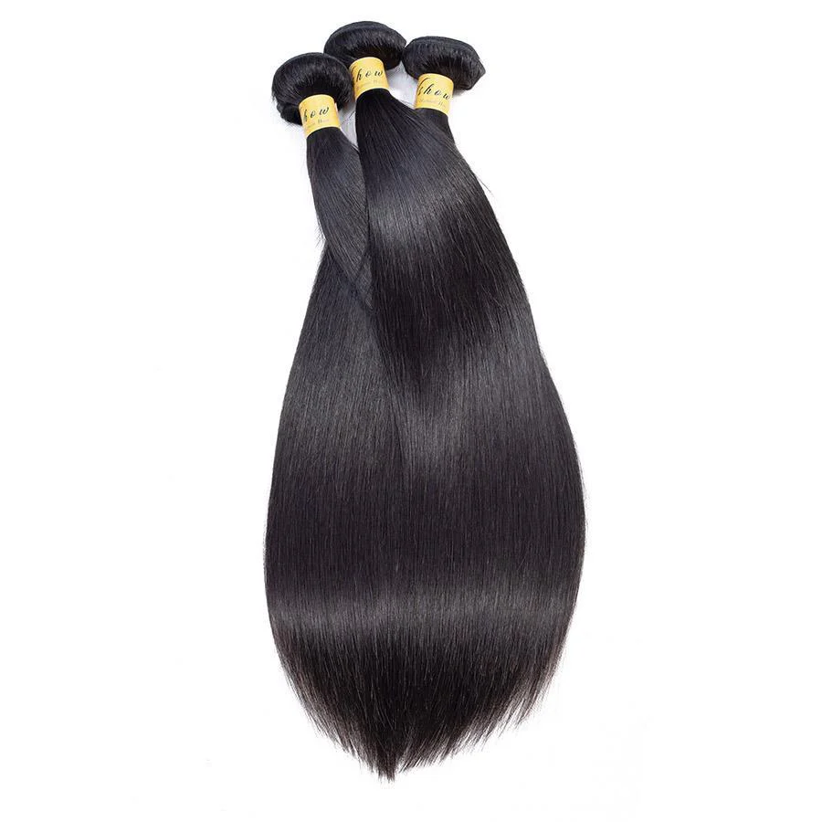 VSHOW HAIR Premium 9A Virgin Human Hair Sample Straight 1 or 2 Bundles Natural Black - Image 5