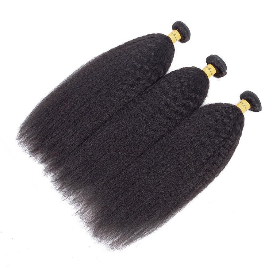 VSHOW HAIR Premium 9A Virgin Human Hair Sample Yaki 1 or 2 Bundles Natural Black - Image 4