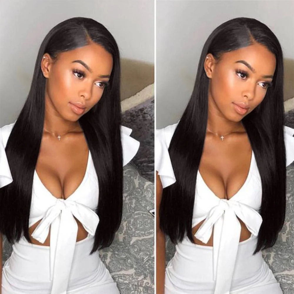VSHOW Straight Hair Wigs Pre Bleached Knots 13x4 13x6 Lace Front Wear Go Glueless Wigs 100% Human Hair - Image 3