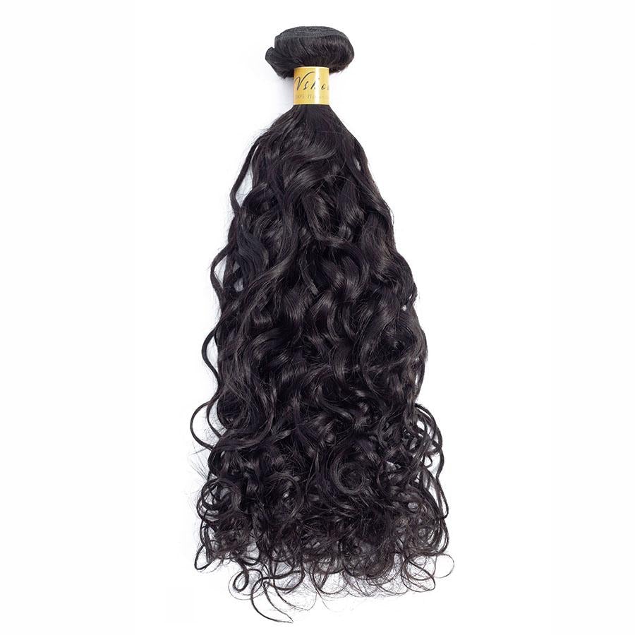 VSHOW HAIR Premium 9A Indian Human Virgin Hair Natural Wave Natural Black 4 Bundles Deal - Image 5