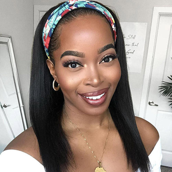 VSHOW HAIR 250% Density Headband Wig Human Hair Wigs Glueless Straight Wigs for Women Fashion Style - Image 4