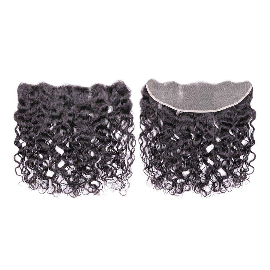 VSHOW HAIR 100% Virgin Human Hair Natural Wave 13x4 Lace Frontal Natural Black - Image 4
