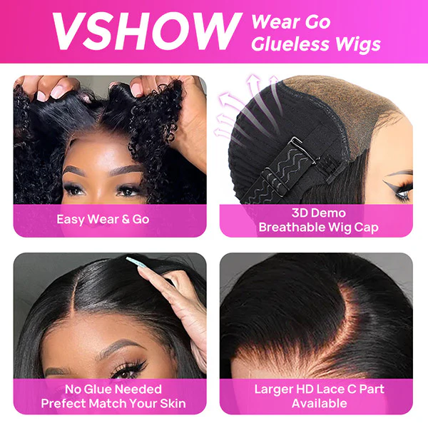 Vshow Wand Curls Wear Go Glueless Wigs 10X6 Pre-cut Lace Front Wigs With Pre Plucked Hairline - Image 8
