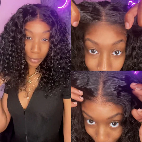 VSHOW Bleached Knots Wear Go Wig Water Wave Hair 10x6 Glueless Swiss HD Lace Wigs - Image 3
