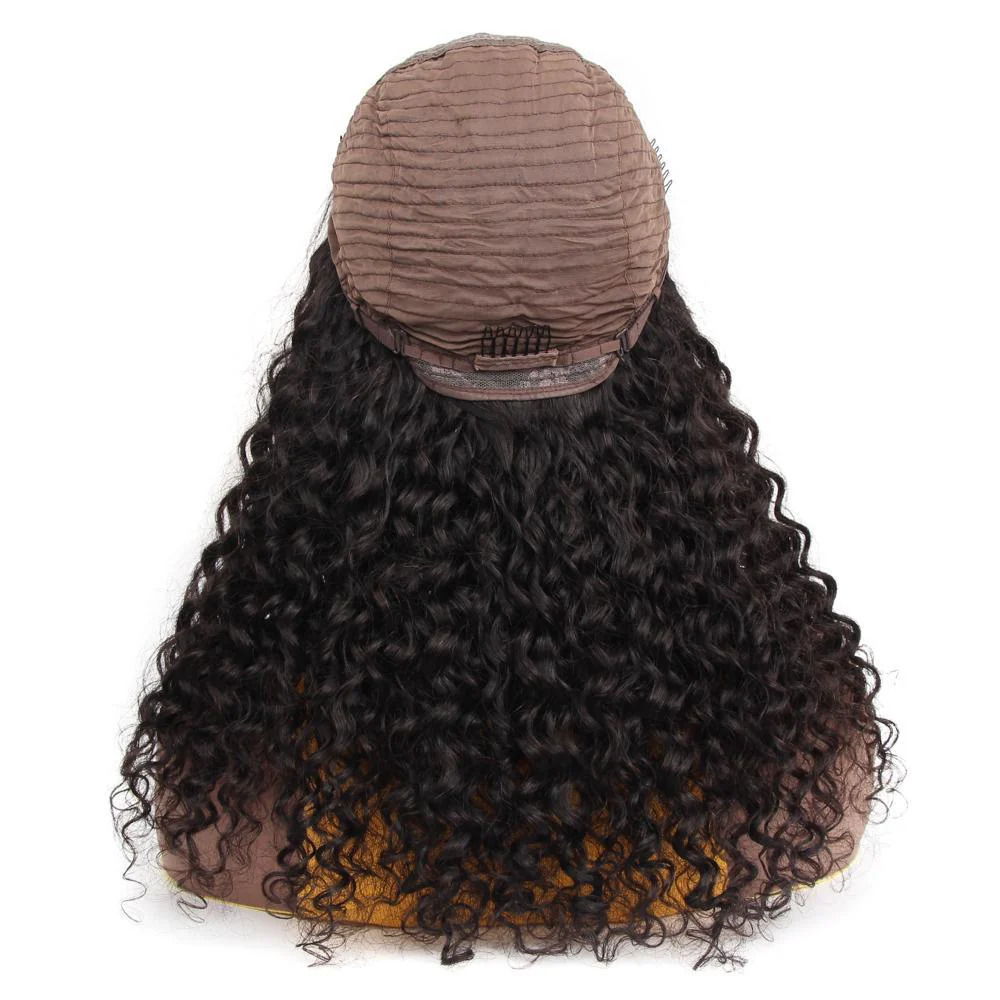 VSHOW Water Wave Human Hair U Part Wigs 180% Density Curly Hair Wigs For Beginner - Image 6