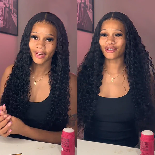 Vshow Glueless 10x6 Lace Front Wigs Deep Wave Wear Go Wig Human Hair Bleached Knots 250% Density - Image 5